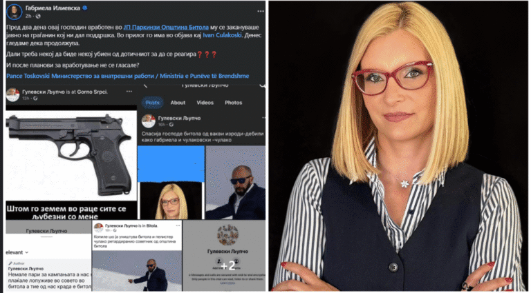 Независна кандидатка за градоначалник на Битола, објави закани од вработен во ЈП Паркинзи