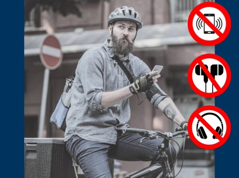 Забрането користење мобилен додека се преминува улица или се вози велосипед … Нови сообраќајни правила од 26 септември