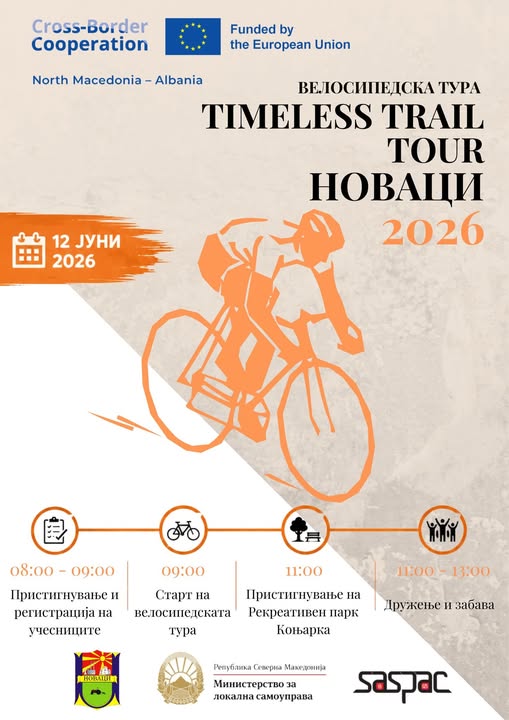 Новаци повторно домаќин на рекреативната велосипедска тура „Timeless Trail Tour“