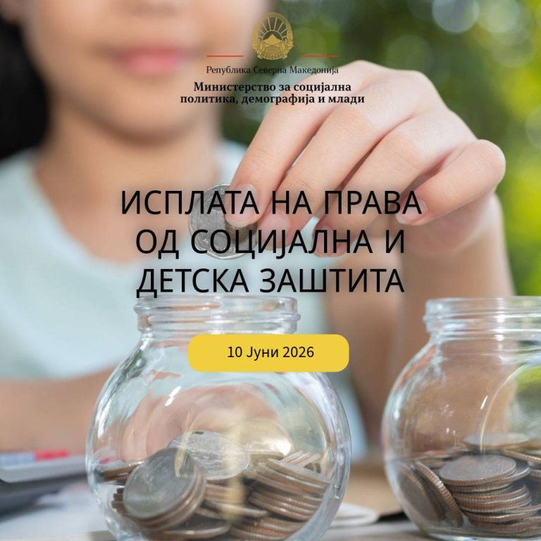Почна исплатата на социјални и детски права за мај